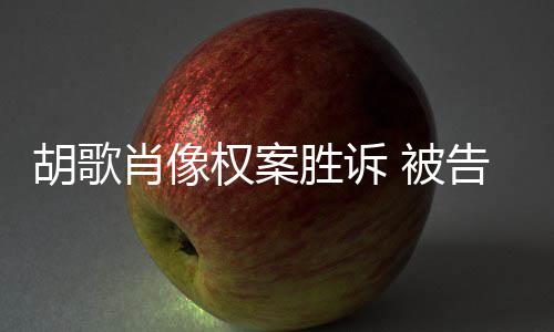 肖像需公赔偿万开道 被权案歉并胡歌告方胜诉